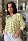  Perfect Breton V Long Sleeve Top Soft Lime /15